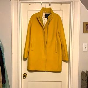 Mustard Yellow J Crew Coat